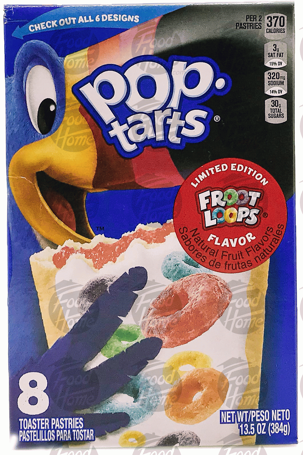 Pop tarts  limited edition froot loops toaster pastries, 8 pastries, box Full-Size Picture